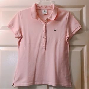 Lacoste Polo in Pink
